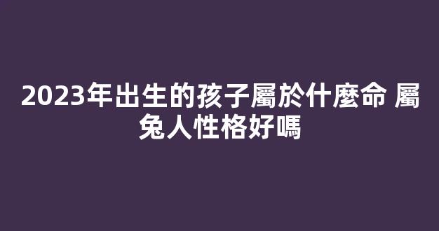 2023年出生的孩子屬於什麼命 屬兔人性格好嗎